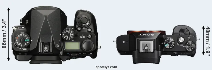 Compare K-1 versus A7S top