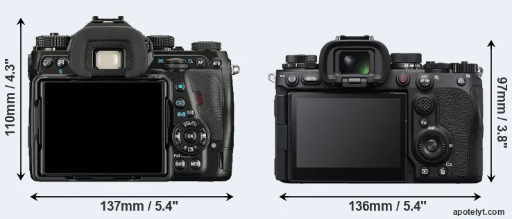 Comparison K-1 or A9 III rear