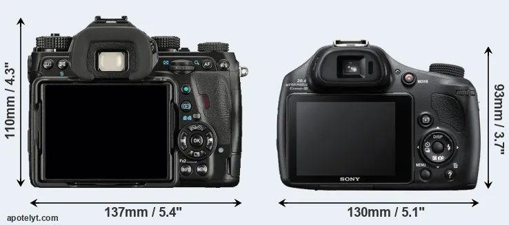 Comparison K-1 or HX400V rear