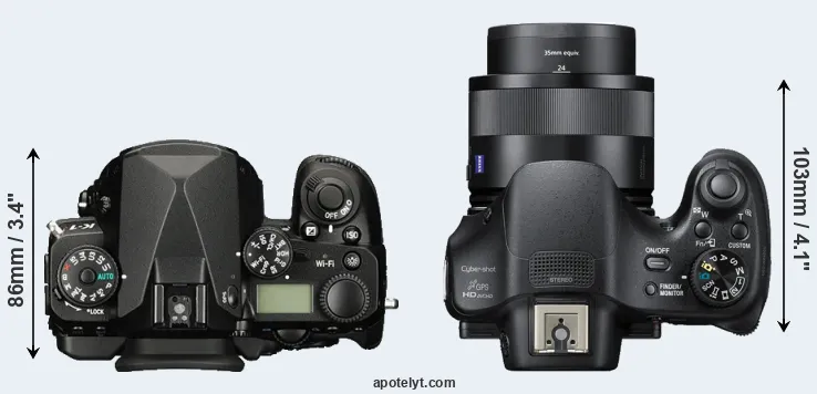 Compare K-1 versus HX400V top