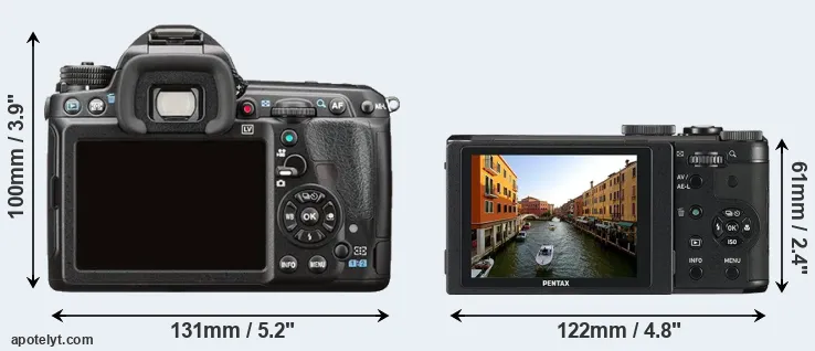 Comparison K-3 II or MX-1 rear