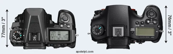 Compare K-3 II versus A99 II top