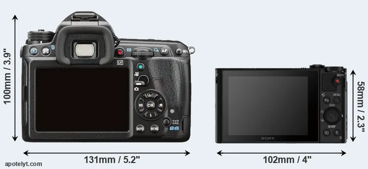 Comparison K-3 II or HX80 rear