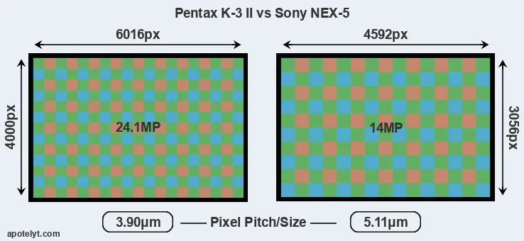 K-3 II versus NEX-5 MP