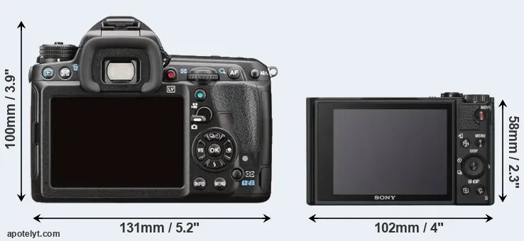 Comparison K-3 II or WX800 rear