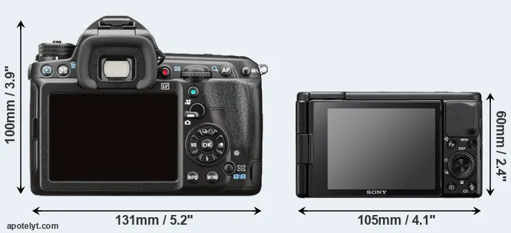 Comparison K-3 II or ZV-1 rear