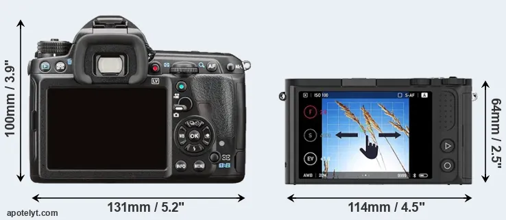 Comparison K-3 II or M1 rear