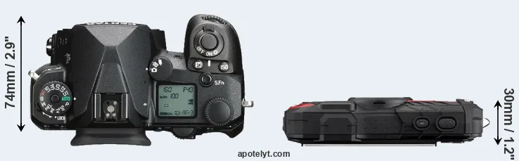 Compare K-3 III versus WG-60 top