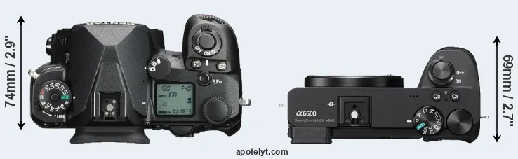 Compare K-3 III versus A6600 top