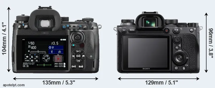 Comparison K-3 III or A9 II rear