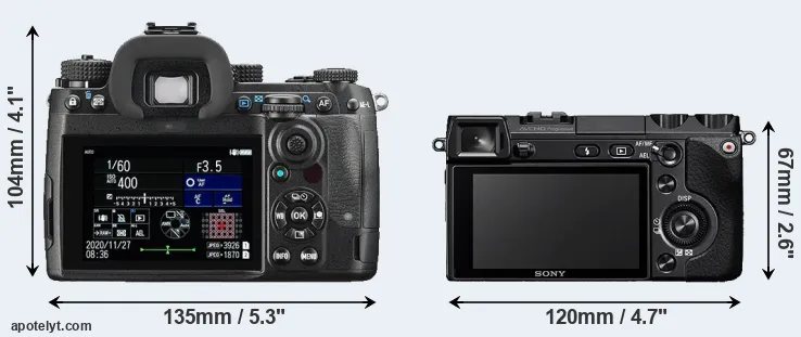 Comparison K-3 III or NEX-7 rear