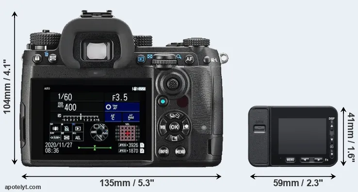 Comparison K-3 III or RX0 II rear