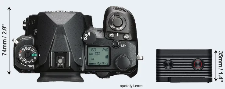 Compare K-3 III versus RX0 II top