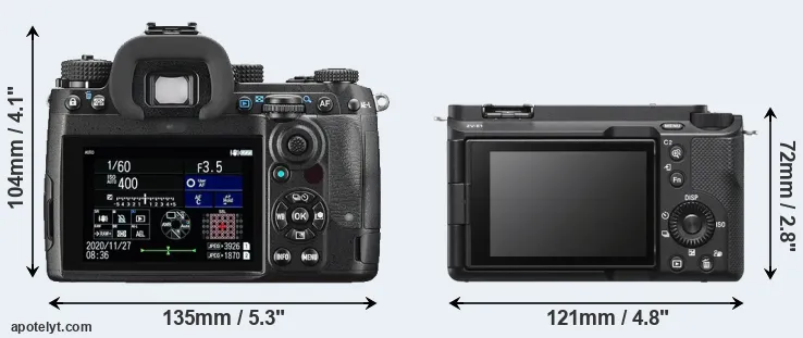 Comparison K-3 III or ZV-E1 rear
