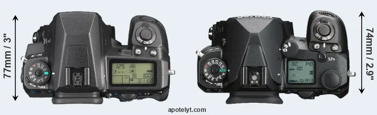 Compare K-3 versus K-3 III top