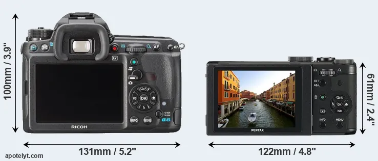 Comparison K-3 or MX-1 rear