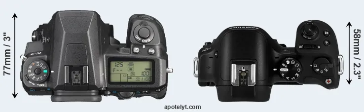 Compare K-3 versus NX30 top