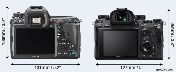 Comparison K-3 or A9 rear