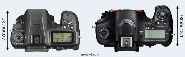 Compare K-3 versus A99 top