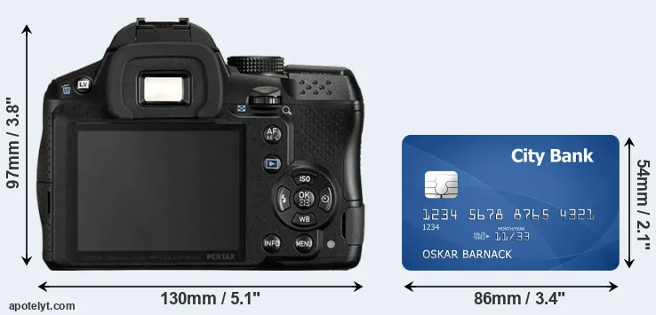 K-30 and credit card rear side