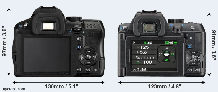 Comparison K-30 or K-S2 rear
