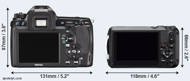 Comparison K-5 II or WG-6 rear