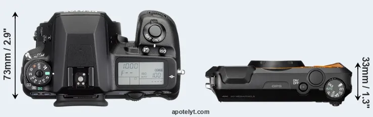 Compare K-5 II versus WG-6 top