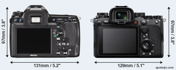 Comparison K-5 II or A1 rear