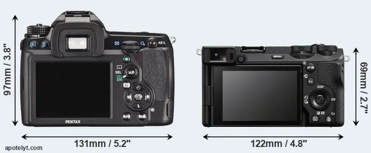 Comparison K-5 II or A6700 rear