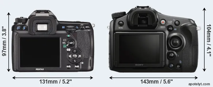 Comparison K-5 II or A68 rear