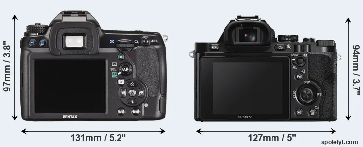 Comparison K-5 II or A7S rear