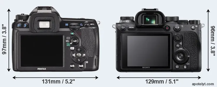 Comparison K-5 II or A9 II rear