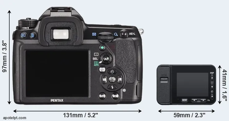 Comparison K-5 II or RX0 II rear