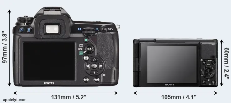 Comparison K-5 II or ZV-1 rear