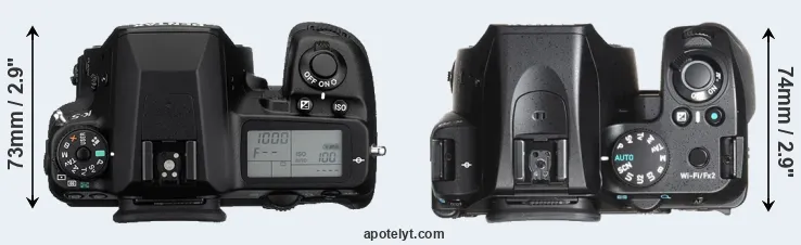 Compare K-5 versus K-70 top