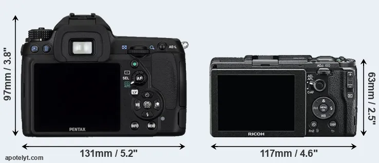 Comparison K-5 or GR II rear