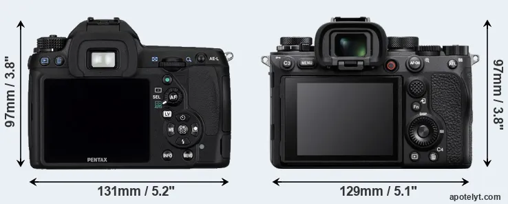 Comparison K-5 or A1 rear