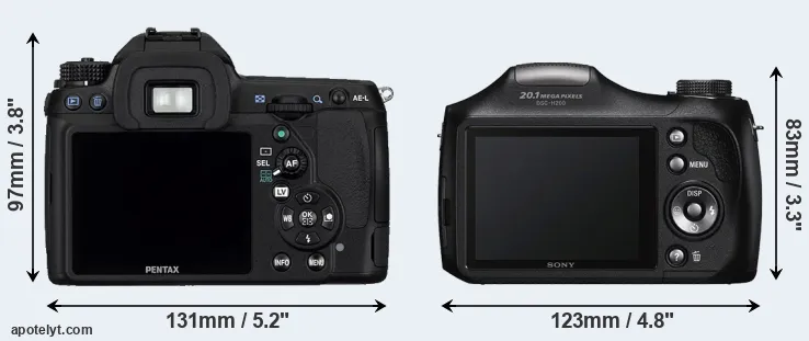 Comparison K-5 or H200 rear