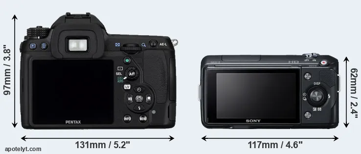 Comparison K-5 or NEX-3 rear