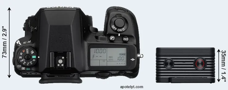 Compare K-5 versus RX0 II top