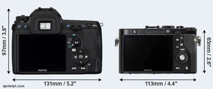 Comparison K-5 or RX1R rear