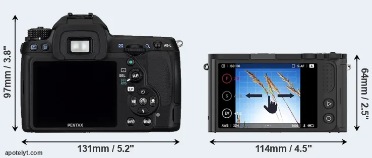 Comparison K-5 or M1 rear