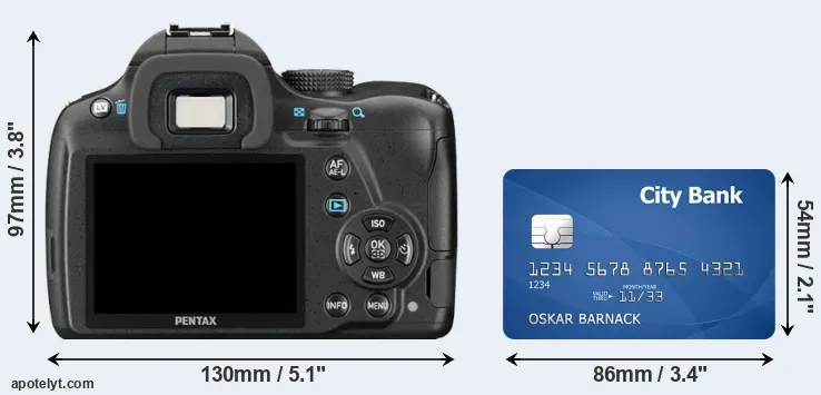 K-50 and credit card rear side