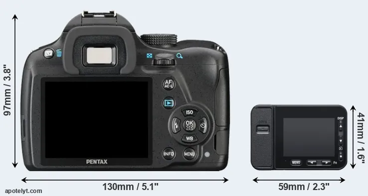 Comparison K-50 or RX0 II rear