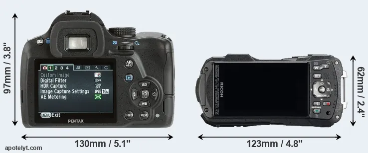 Comparison K-500 or WG-60 rear