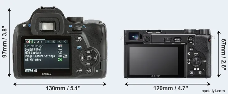 Comparison K-500 or A6100 rear