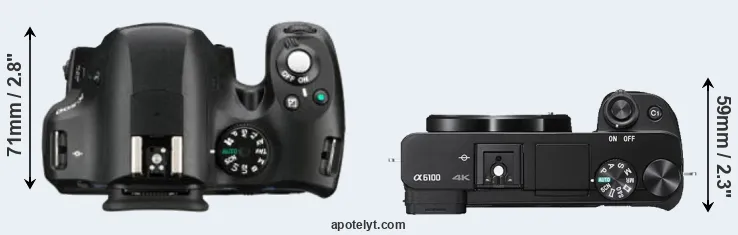 Compare K-500 versus A6100 top