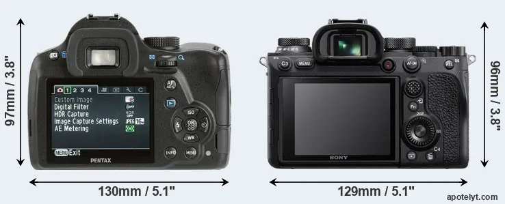 Comparison K-500 or A9 II rear