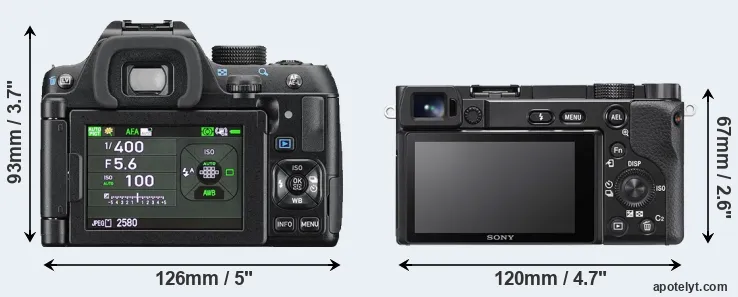 Comparison K-70 or A6100 rear