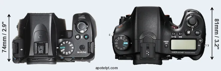 Compare K-70 versus A77 top